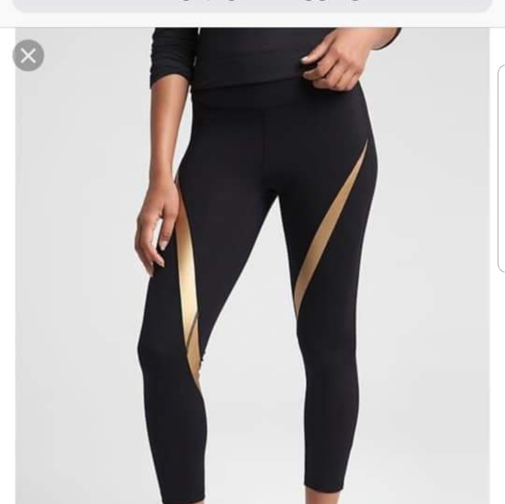 Gap Fit High Rise Foil Striped Leggings sz XS